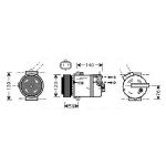 Klimakompressor AVA COOLING OLAK409