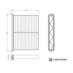 Filtro, aire habitáculo BLUE PRINT ADBP250096
