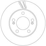 Bremsscheibe TRW DF6876
