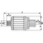 Inducido, motor de arranque HC-CARGO F 032 230 739