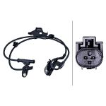 Sensor do ABS traseiro, direito HELLA 6PU 358 218-171