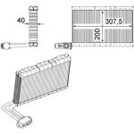 Évaporateur de climatisation MAHLE AE 109 000P