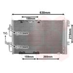 Condensator, airconditioning VAN WEZEL 37005367