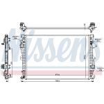 Radiador, refrigeración del motor NISSENS 606681