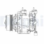 Compressor, ar condicionado DELPHI CS20515