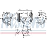 Compressor airconditioning NISSENS 890058