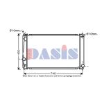 Radiateur moteur AKS DASIS 210162N