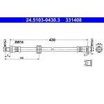 Bremsschlauch ATE 24.5103-0430.3