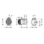 Klimakompressor AVA COOLING AUAK056