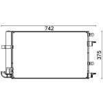 Condensator, airconditioning MAHLE AC 703 000P