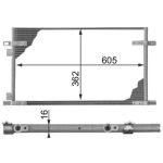 Condensator, airconditioning MAHLE AC 278 000P