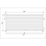 Condensator, airconditioning VALEO 818987