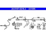 Tubo flessibile del freno ATE 24.5157-0218.3
