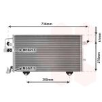 Condensator, airconditioning VAN WEZEL 03005121