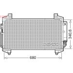 Condensator, airconditioning DENSO DCN45014