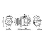 Airco-compressor AVA COOLING BWAK495