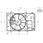 Tuuletin, mootorinjäähdytys  NRF 47949