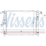 Radiador, refrigeración del motor NISSENS 61644