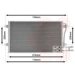 Condensator, airconditioning VAN WEZEL 58005187