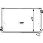 Condensator, airconditioning MAHLE AC 338 001S