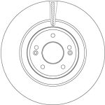 Disco de freno TRW DF6572 vorne, ventilado , 1 Pieza