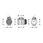 Klimakompressor AVA COOLING BWAK227