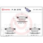 Juego de pastillas de freno BREMBO P 24 217E