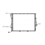 Arrefecedor do motor AVA COOLING BWA2276