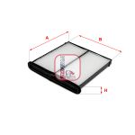 Filtre, air de l'habitacle SOFIMA S 3330 C