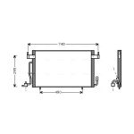 Condensator, airconditioning AVA COOLING CN5166
