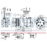 Airconditioning compressor NISSENS 890022
