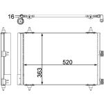 Condensator, airconditioning MAHLE AC 447 000P