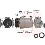 Compresseur de climatisation VAN WEZEL 3700K317