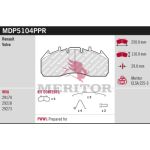 Jeu de garnitures de frein MERITOR MDP5104PPR