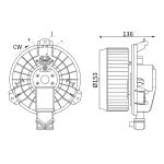 Ventilateur d'habitacle MAHLE AB 425 000S