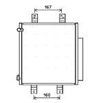 Condensator, airconditioning AVA COOLING DU5076D