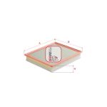 Luftfilter SOFIMA S 3D65 A