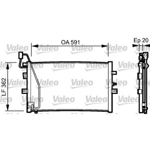 A/C-kondensor VALEO 814000