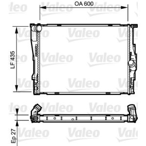 Arrefecedor do motor VALEO 735194