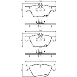 Levyjarrun jarrupalasarja BREMBO P 50 075