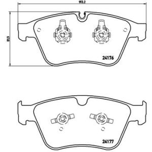 Bremsbelagsatz, Scheibenbremse BREMBO P 50 105