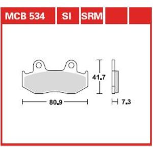 Bremsbelagsatz TRW MCB534SRM
