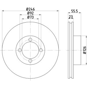 Disque de frein TEXTAR 92035700 avant, ventilé, 1 pièce