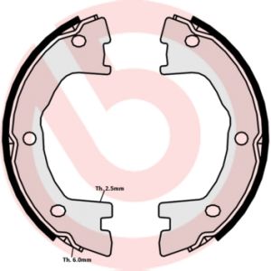Bremsbacke BREMBO S A6 508