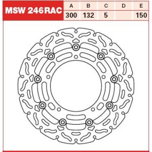 Bremsscheibe TRW MSW246RAC, 1 Stück