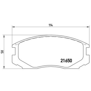 Bremsbelagsatz, Scheibenbremse BREMBO P 54 015