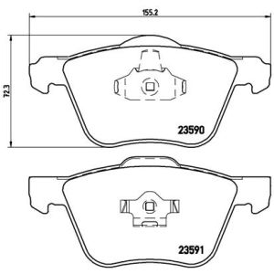 Conjunto de pastilhas de travão BREMBO P 86 022