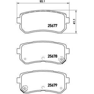 Conjunto de pastilhas de travão BREMBO P 30 068, Traseira