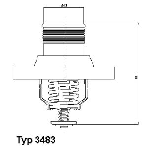 Termostato, refrigerante WAHLER 3483.89D