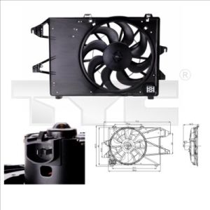 Ventilador, arrefecimento do motor TYC 810-0006